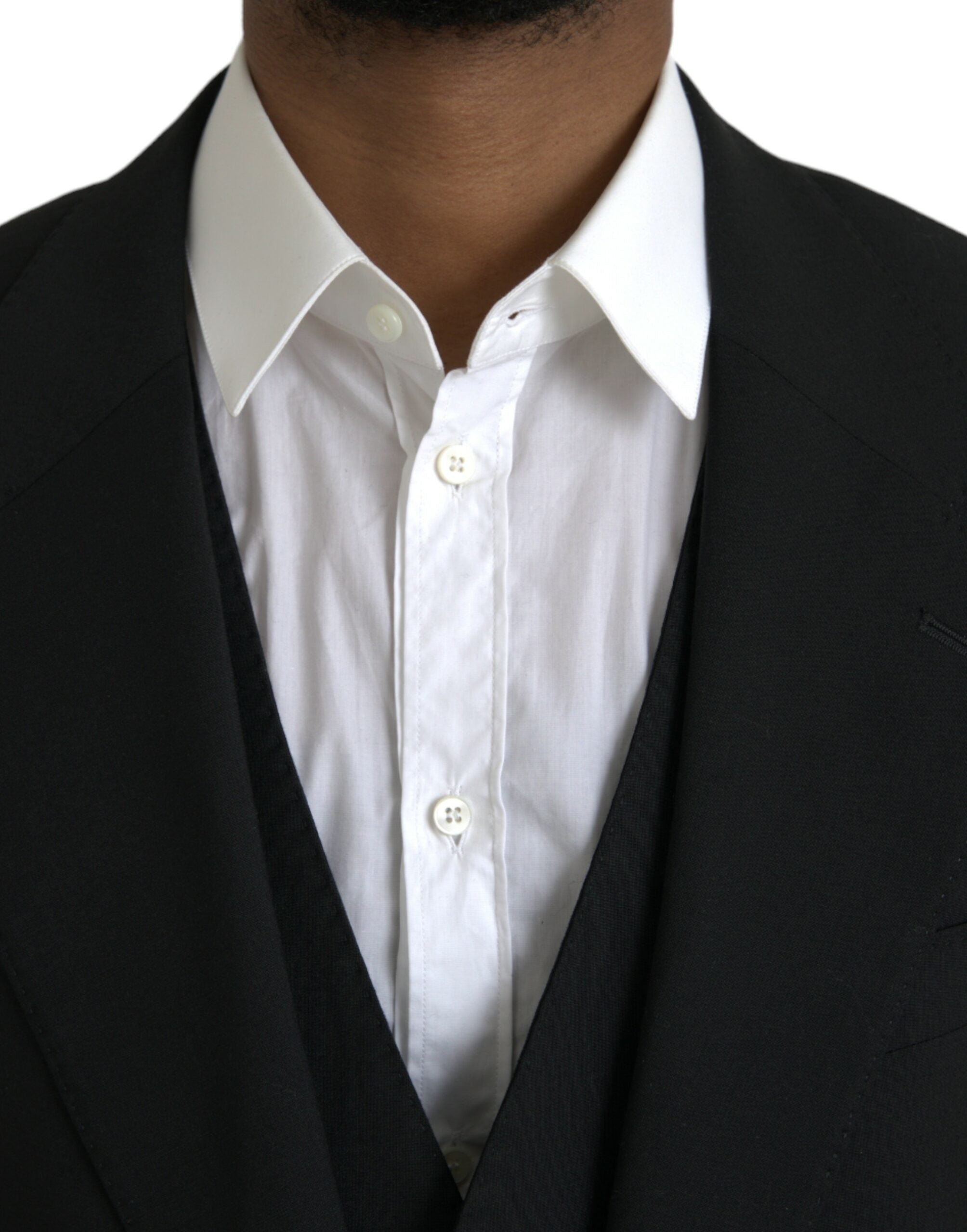 Dolce & Gabbana Black Polyester STAFF Formal 3 Piece Suit -   -  Dolce & Gabbana.