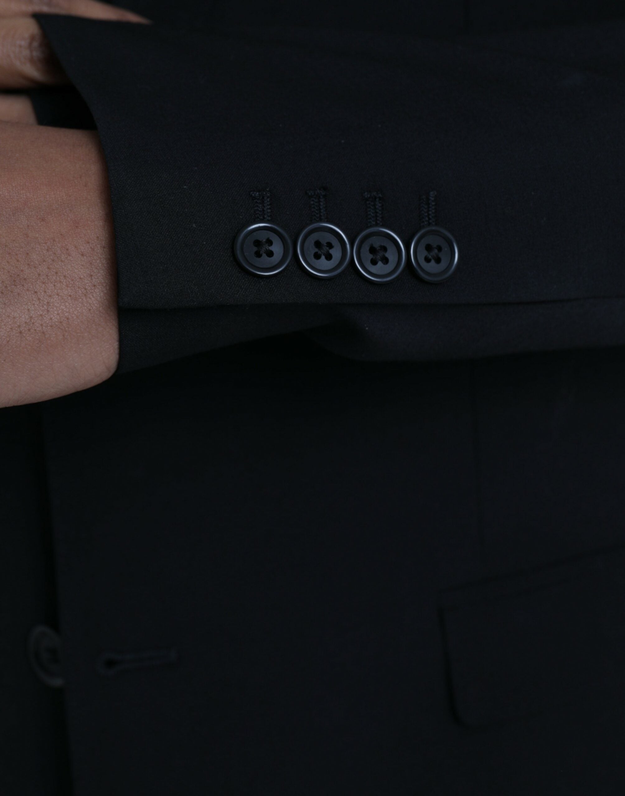 Dolce & Gabbana Black Polyester STAFF Formal 3 Piece Suit -   -  Dolce & Gabbana.