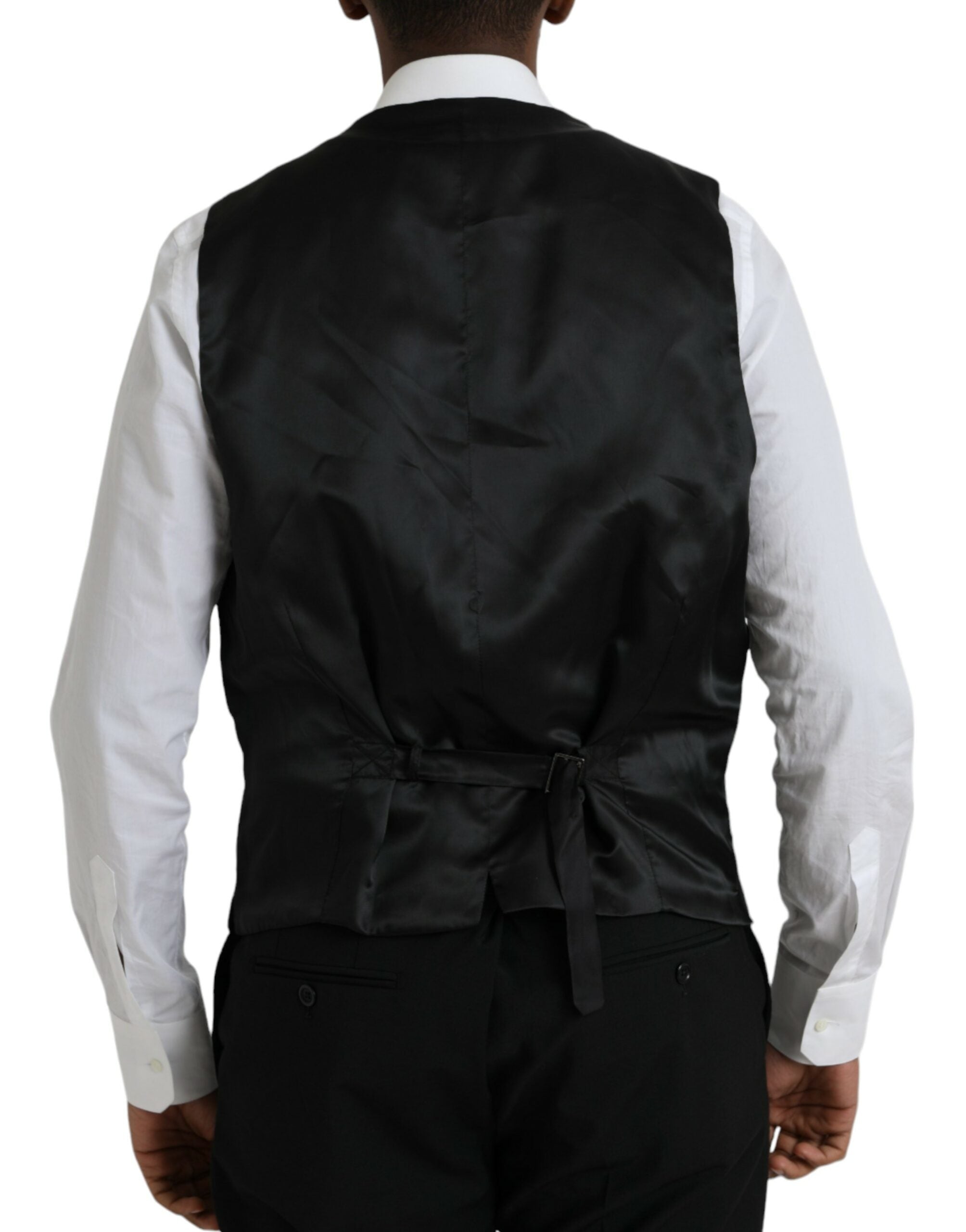 Dolce & Gabbana Black Polyester STAFF Formal 3 Piece Suit -   -  Dolce & Gabbana.