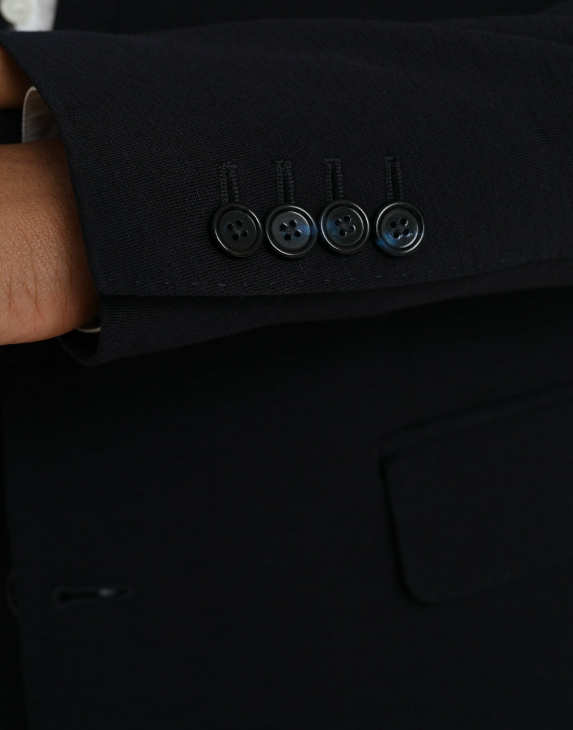Dolce & Gabbana Black Wool Single Breasted Coat Blazer -   -  Dolce & Gabbana.