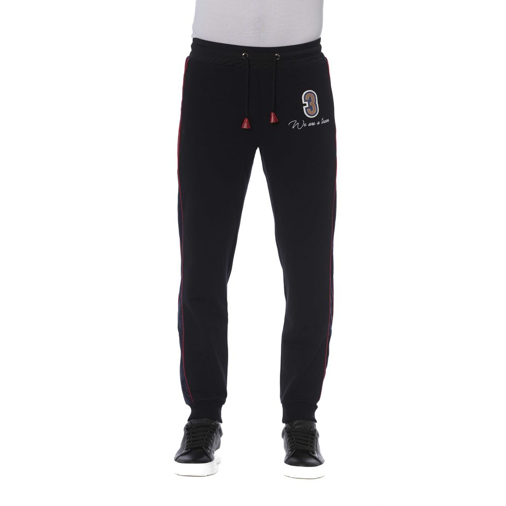 Trussardi Black Cotton Men's Sports Pant -   -  Trussardi.