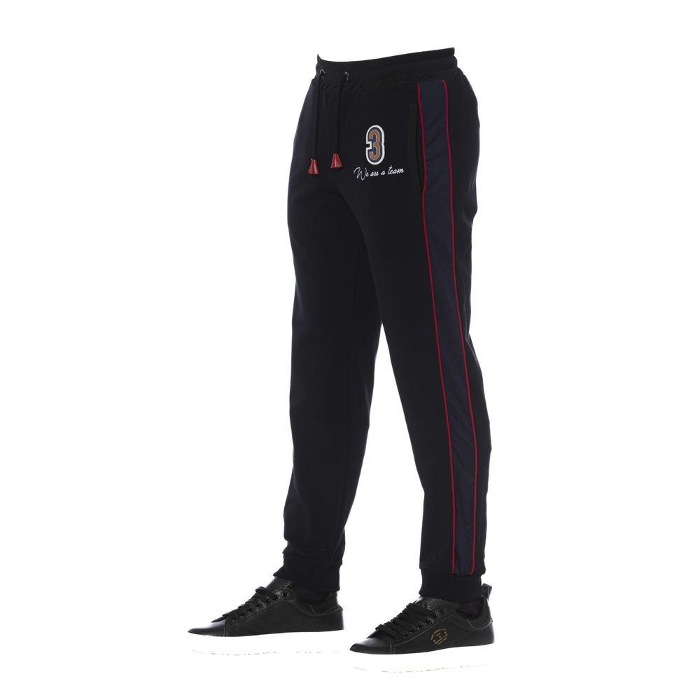 Trussardi Black Cotton Men's Sports Pant -   -  Trussardi.