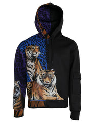 Dolce & Gabbana Multicolor Tiger Hooded Sweatshirt Sweater -   -  Dolce & Gabbana.