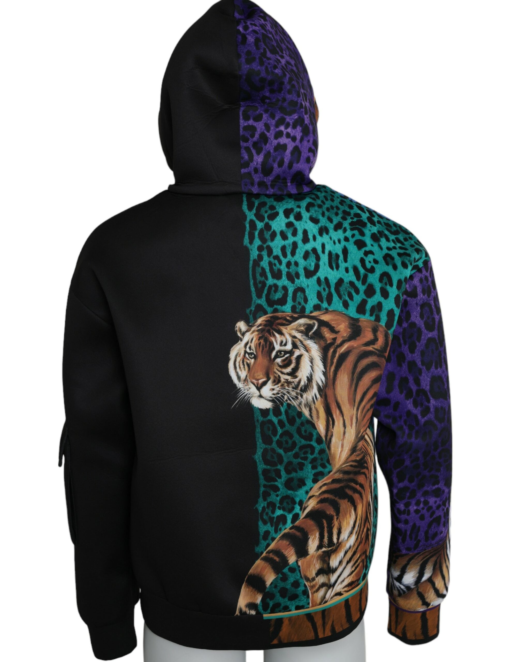Dolce & Gabbana Multicolor Tiger Hooded Sweatshirt Sweater -   -  Dolce & Gabbana.