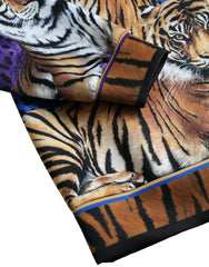 Dolce & Gabbana Multicolor Tiger Hooded Sweatshirt Sweater -   -  Dolce & Gabbana.