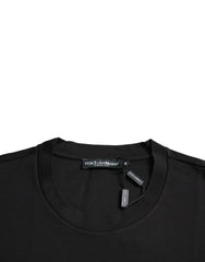 Dolce & Gabbana Black With Love Always Crew Neck Top T-shirt -   -  Dolce & Gabbana.