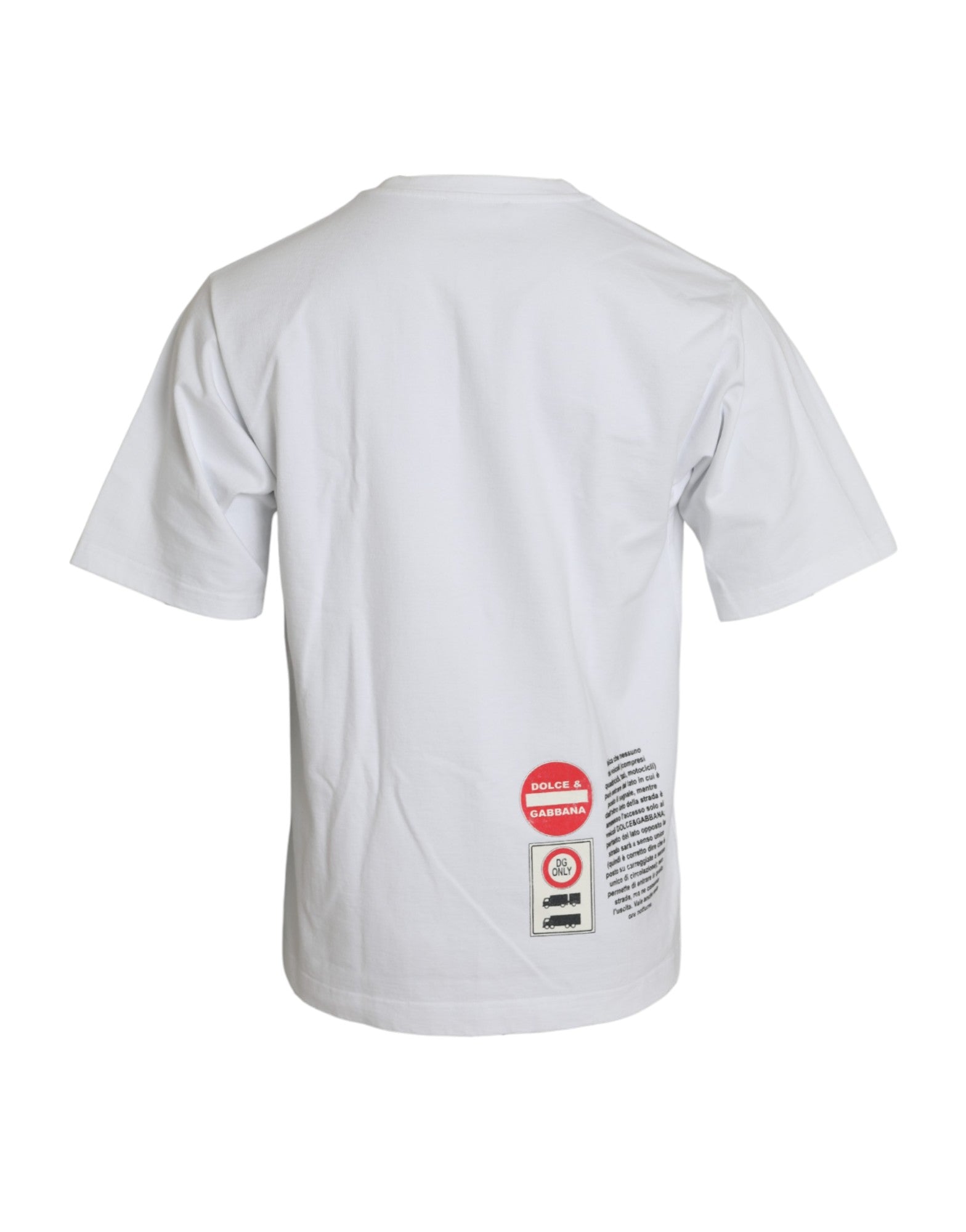 Dolce & Gabbana White Amor Heart Cotton Crewneck Short Sleeve T-shirt -   -  Dolce & Gabbana.