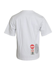 Dolce & Gabbana White Amor Heart Cotton Crewneck Short Sleeve T-shirt -   -  Dolce & Gabbana.