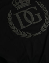 Dolce & Gabbana Black Logo Embossed Crew Neck Short Sleeves T-shirt -   -  Dolce & Gabbana.