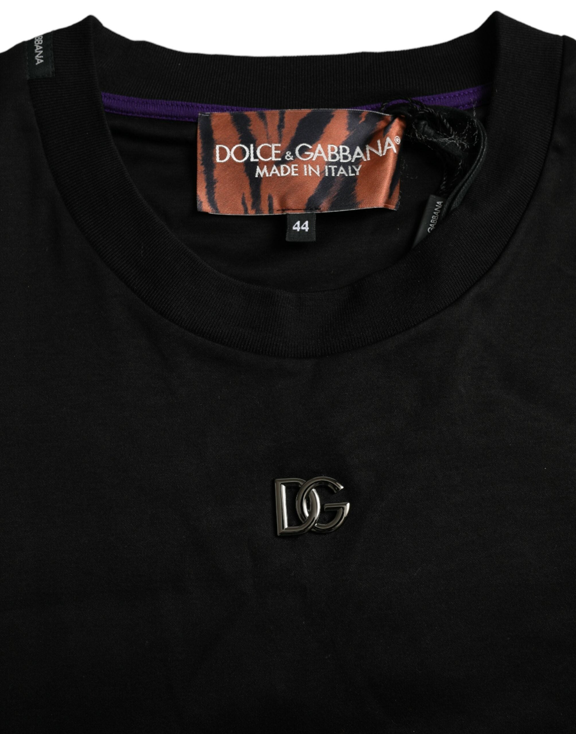 Dolce & Gabbana Multicolor Tiger Print Cotton Short Sleeves T-shirt -   -  Dolce & Gabbana.