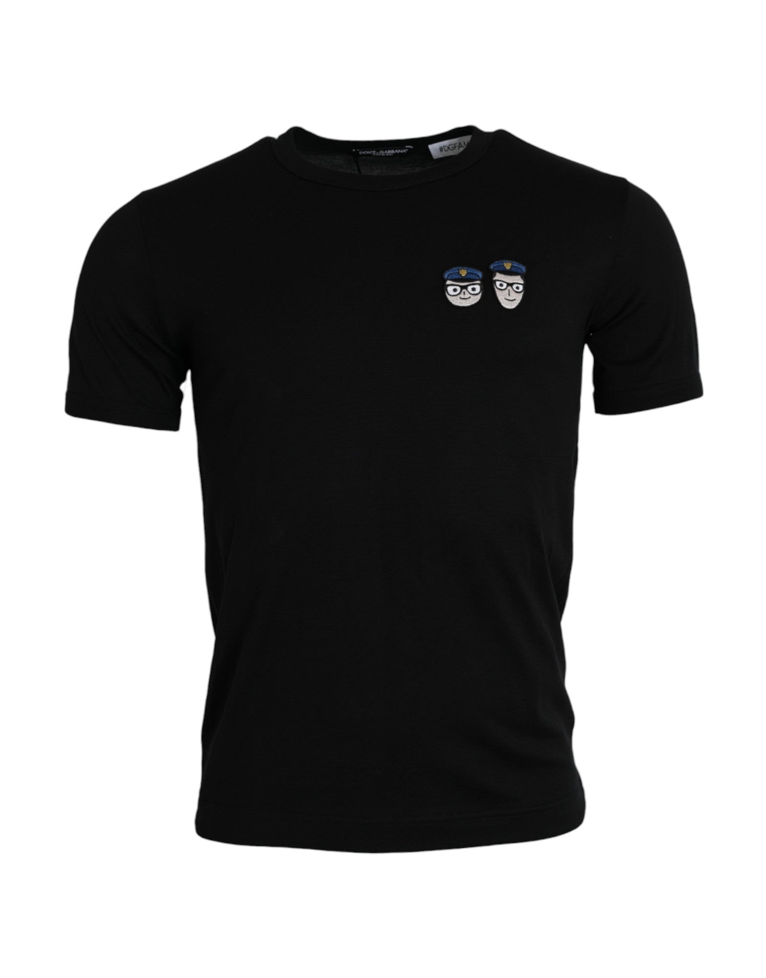 Dolce & Gabbana Black #DGFamily Cotton Crew Neck T-shirt -   -  Dolce & Gabbana.