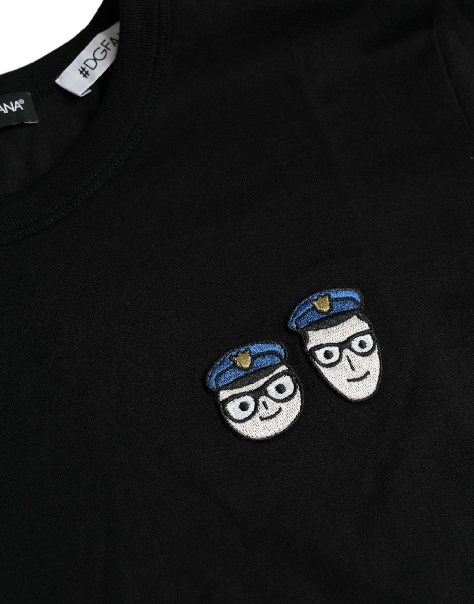 Dolce & Gabbana Black #DGFamily Cotton Crew Neck T-shirt -   -  Dolce & Gabbana.
