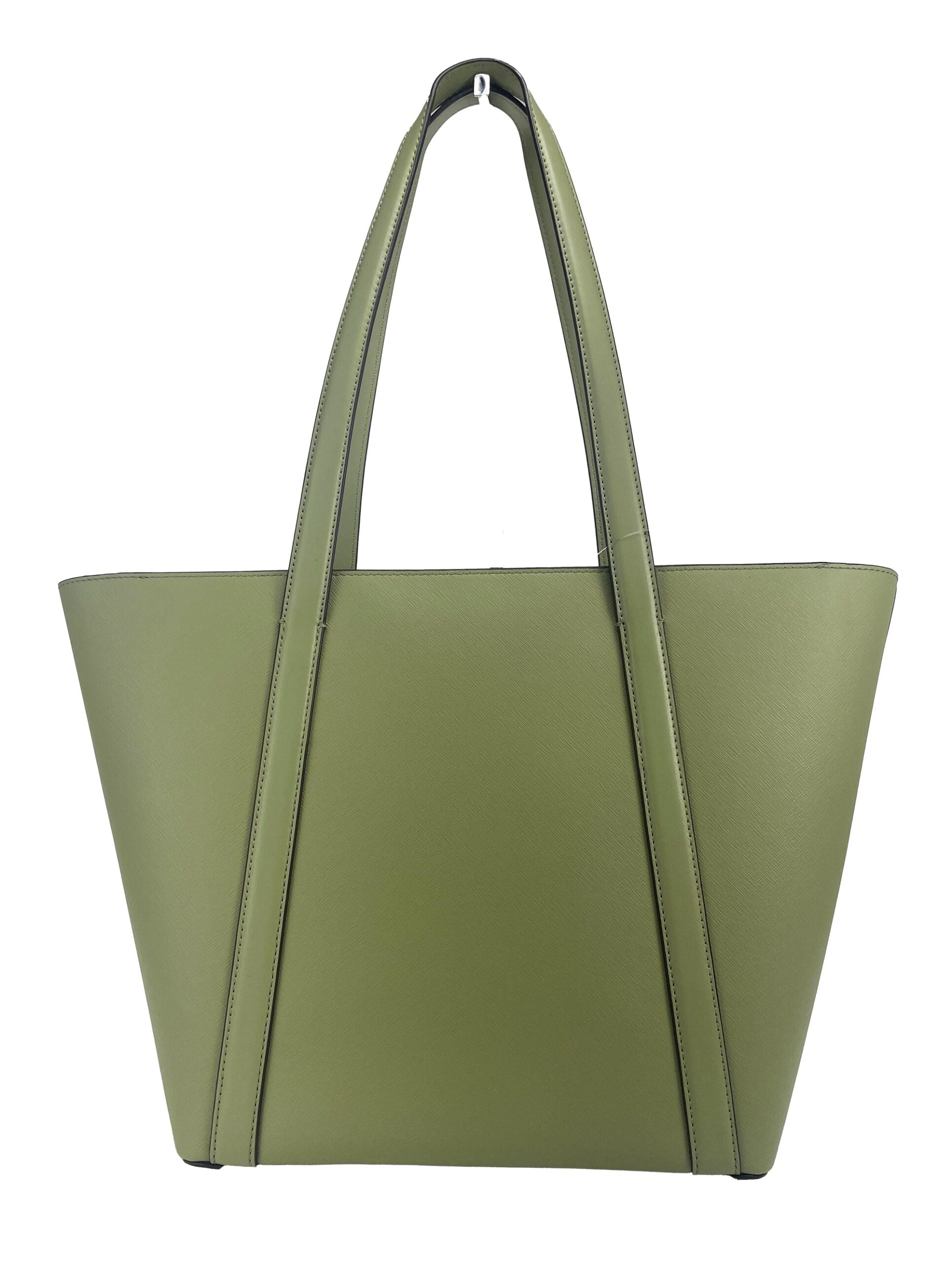 Michael Kors Large Pratt Shoulder Zip Tote Bag Light Sage -  Luxury Shopper Bag for Women -  Michael Kors.