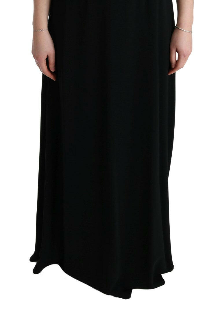 Dolce & Gabbana Black Stretch Shift Long Maxi Dress -   -  Dolce & Gabbana.