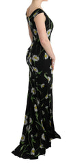 Dolce & Gabbana Sunflower Silk Stretch Sheath Dress -   -  Dolce & Gabbana.