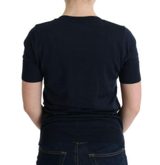 MARGHI LO' Blue 100% Lana Wool Blouse Top -   -  MARGHI LO'.