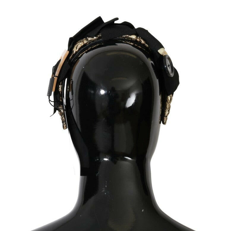Dolce & Gabbana Clear Crystal Brown Hair Headband -   -  Dolce & Gabbana.