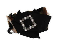 Dolce & Gabbana Clear Crystal Brown Hair Headband -   -  Dolce & Gabbana.