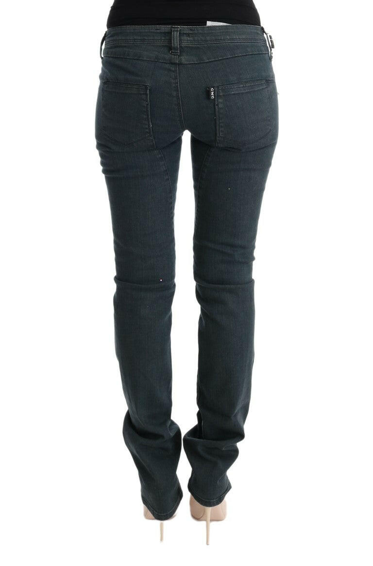 Costume National Gray Cotton Superslim Denim Jeans -   -  Costume National.
