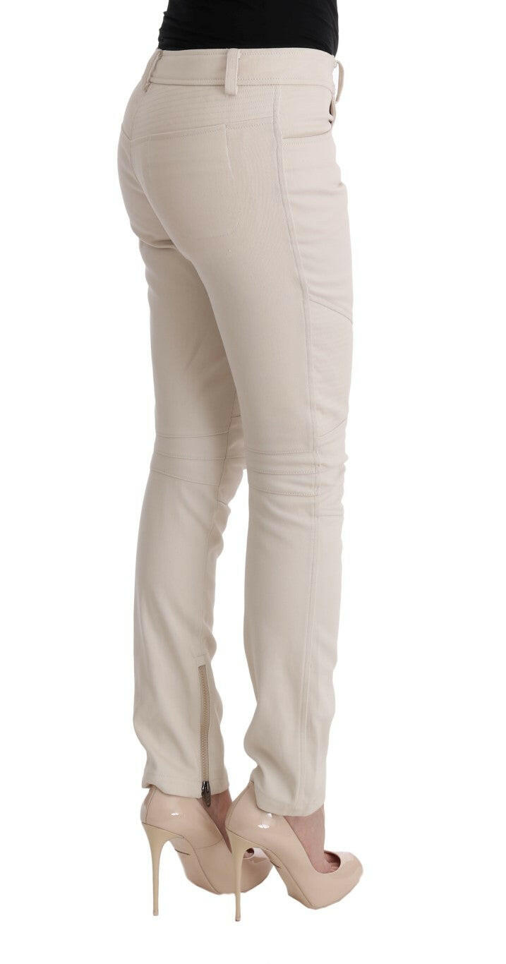Ermanno Scervino White Slim Fit Casual Jeans -   -  Ermanno Scervino.