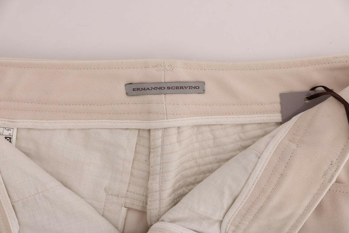 Ermanno Scervino White Slim Fit Casual Jeans -   -  Ermanno Scervino.