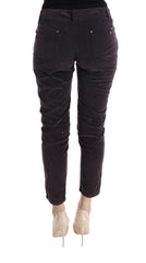 Ermanno Scervino Brown Cotton Cropped Casual Pants -   -  Ermanno Scervino.