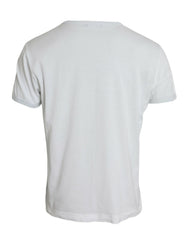Dolce & Gabbana White Cotton Round Neck Short Sleeve T-shirt -   -  Dolce & Gabbana.