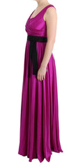 Dolce & Gabbana Pink Silk Stretch Shift Long Dress -   -  Dolce & Gabbana.