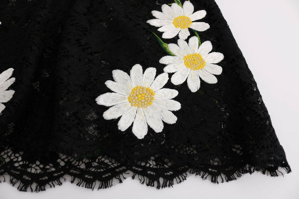 Dolce & Gabbana Black Floral Lace Chamomile Sicily Dress -   -  Dolce & Gabbana.