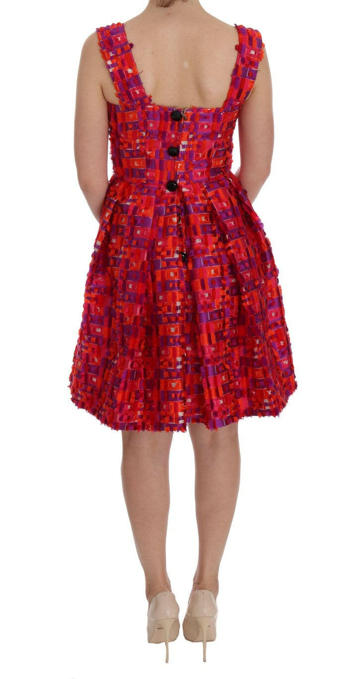 Dolce & Gabbana Pink Patterned A-line Above Knees Dress -   -  Dolce & Gabbana.