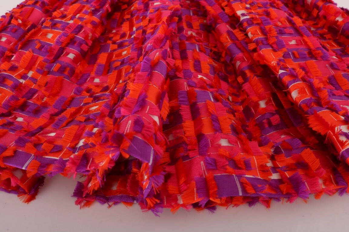 Dolce & Gabbana Pink Patterned A-line Above Knees Dress -   -  Dolce & Gabbana.
