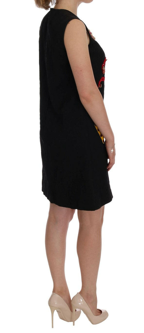 Dolce & Gabbana Black San Valentino Crystal Shift Dress -   -  Dolce & Gabbana.