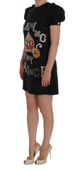 Dolce & Gabbana Gray Crystal "Dreaming of My Prince" Dress -   -  Dolce & Gabbana.