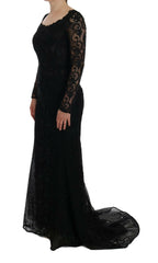 Dolce & Gabbana Black Floral Sheath Dress -   -  Dolce & Gabbana.