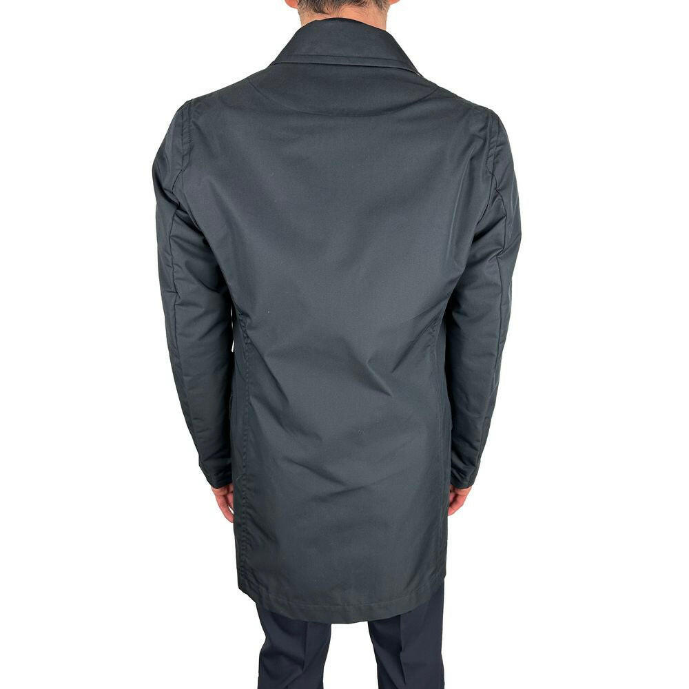 Aquascutum Blue Cotton Men Jacket -   -  Aquascutum.