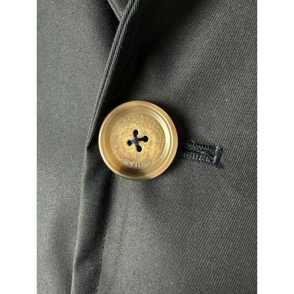 Aquascutum Blue Cotton Men Jacket -   -  Aquascutum.