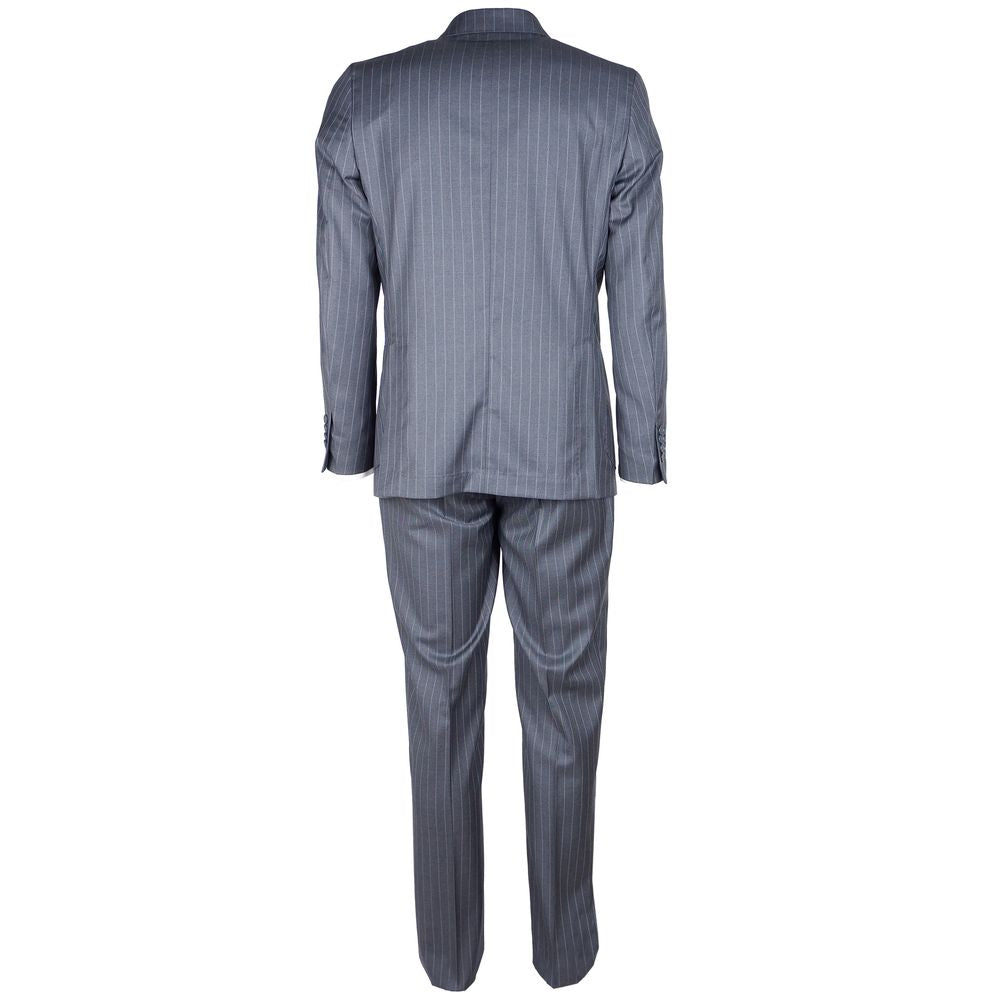 Made in Italy Gray Wool Men's Suit -   -  Made in Italy.