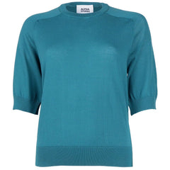 Alpha Studio Green Cotton Sweater -   -  Alpha Studio.