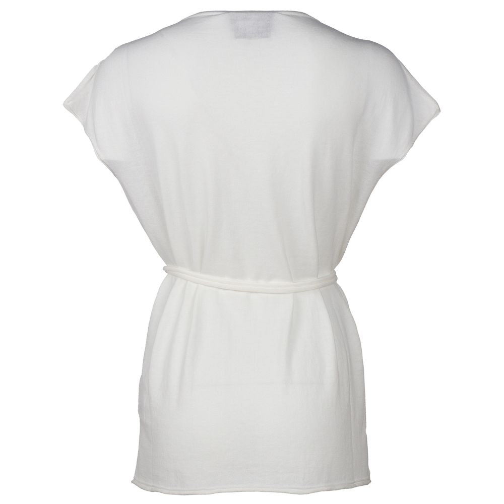 Alpha Studio White Cotton Dress -   -  Alpha Studio.