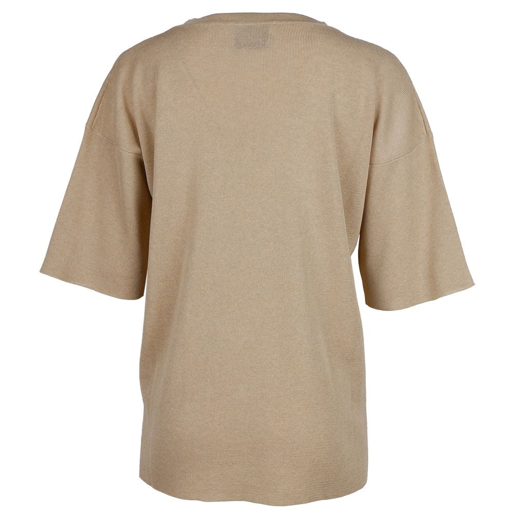 Alpha Studio Beige Viscose Sweater -   -  Alpha Studio.