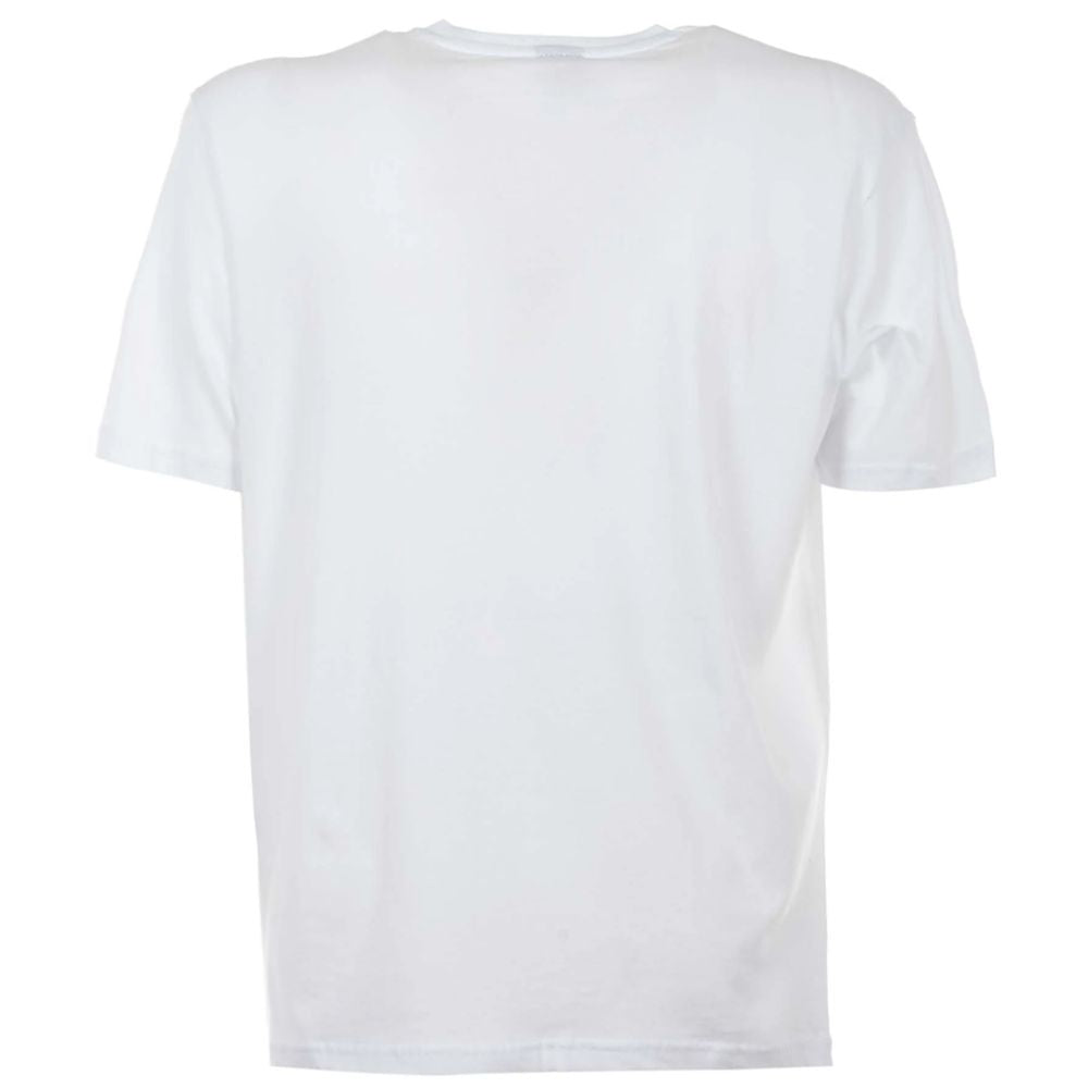 North Sails Elegant White Cotton Tee with Bold Blue Logo -   -  North Sails.
