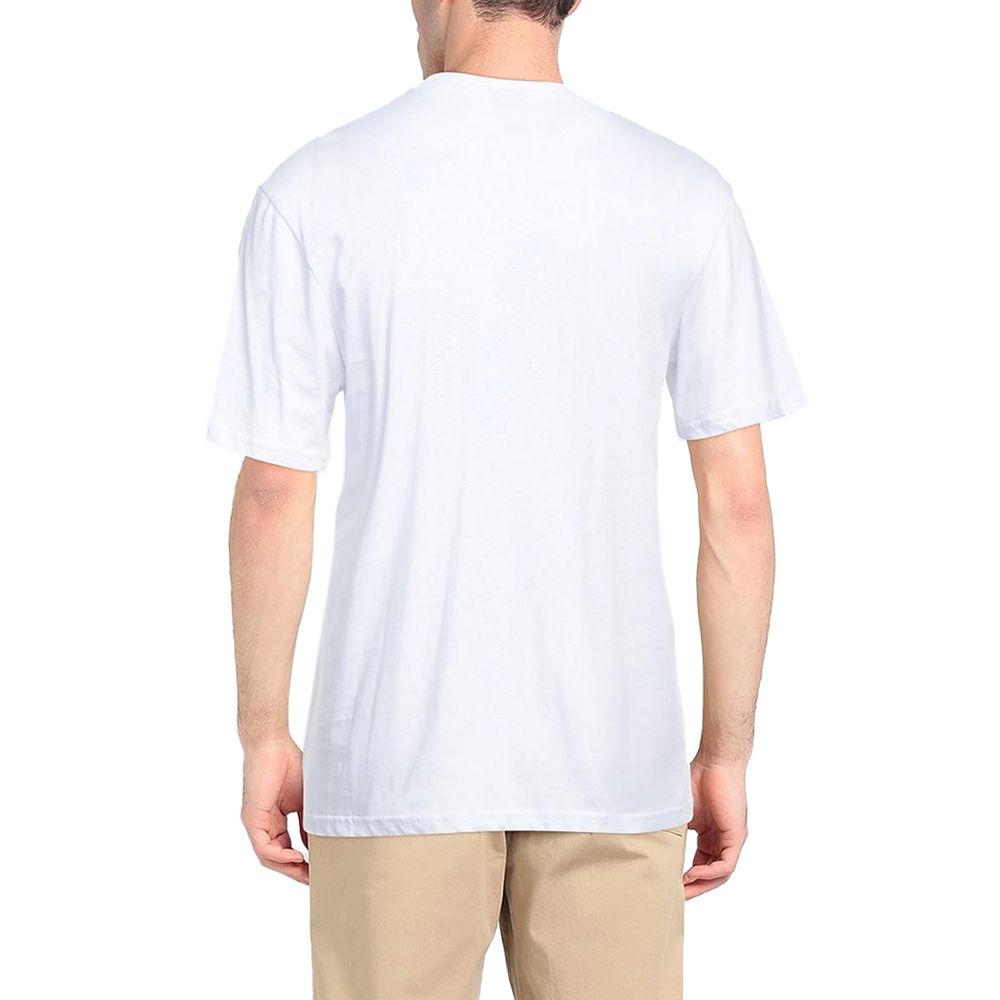 North Sails Elegant White Cotton Tee with Chest Print -   -  North Sails.