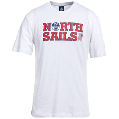 North Sails Elegant White Cotton Logo Tee -   -  North Sails.