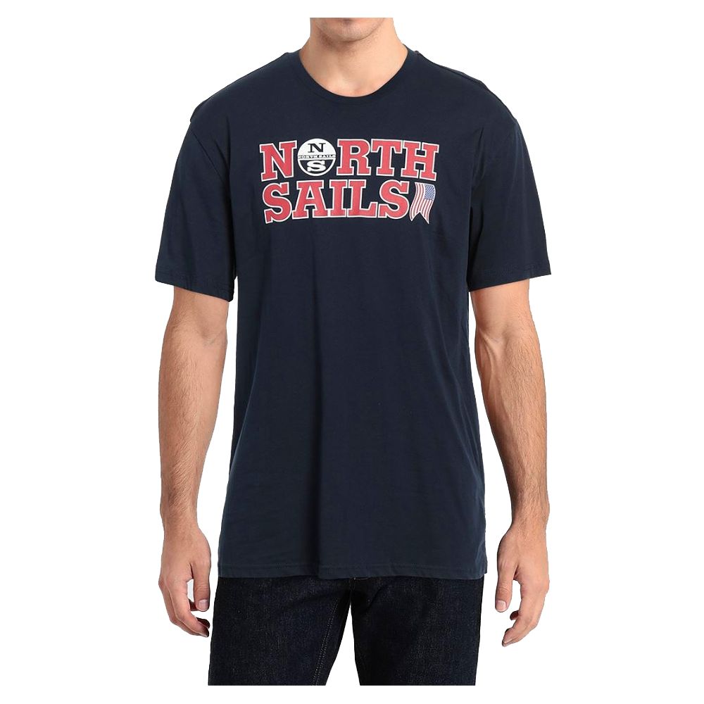 North Sails Nautical Nostalgia Navy Cotton Tee -   -  North Sails.