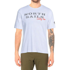 North Sails Pristine White Rubber Logo Tee -   -  North Sails.