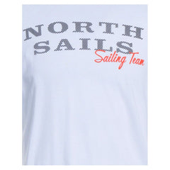 North Sails Pristine White Rubber Logo Tee -   -  North Sails.