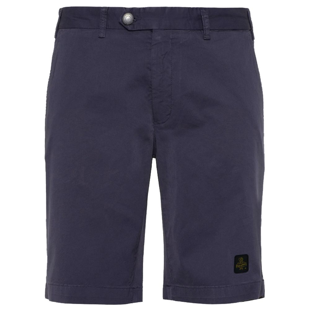 Refrigiwear Elegant Beige Bermuda Shorts with Logo Patch -   -  Refrigiwear.