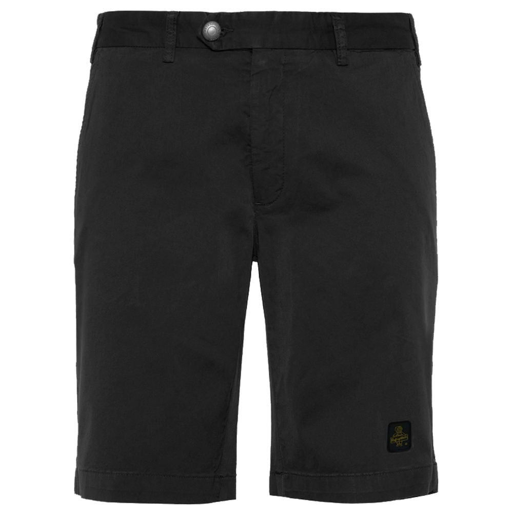 Refrigiwear Elegant Beige Bermuda Shorts with Logo Patch -   -  Refrigiwear.