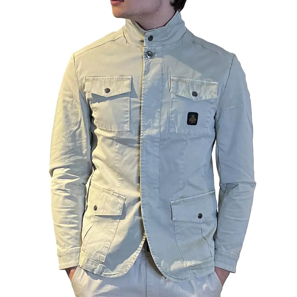 Refrigiwear Sleek Beige Four-Pocket Cotton Jacket -   -  Refrigiwear.