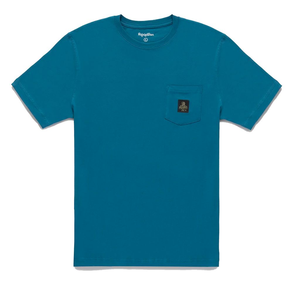 Refrigiwear Light Blue Cotton Men T-Shirt -   -  Refrigiwear.